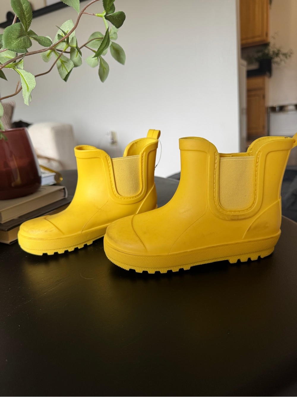 Kids Unisex Carters Yellow Rain Boots